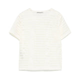 I'm Brian T-shirt Panna Traforata per Bambini