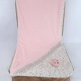 Deolinda Coperta Rosa con Ricami per Neonate