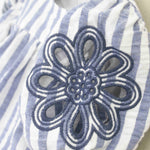 Deolinda Pagliaccetto Bianco/Blu per Neonate (dettaglio)