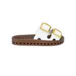 Sensi Kids Prestige Sandalo Bianco Doppia Fascia per Bambini (lato)