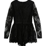 Pinko Kids Abito Nero con Ricami per Bambine