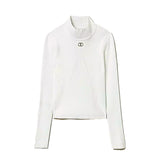 Twinset Kids Lupetto Bianco con Logo per Bambine