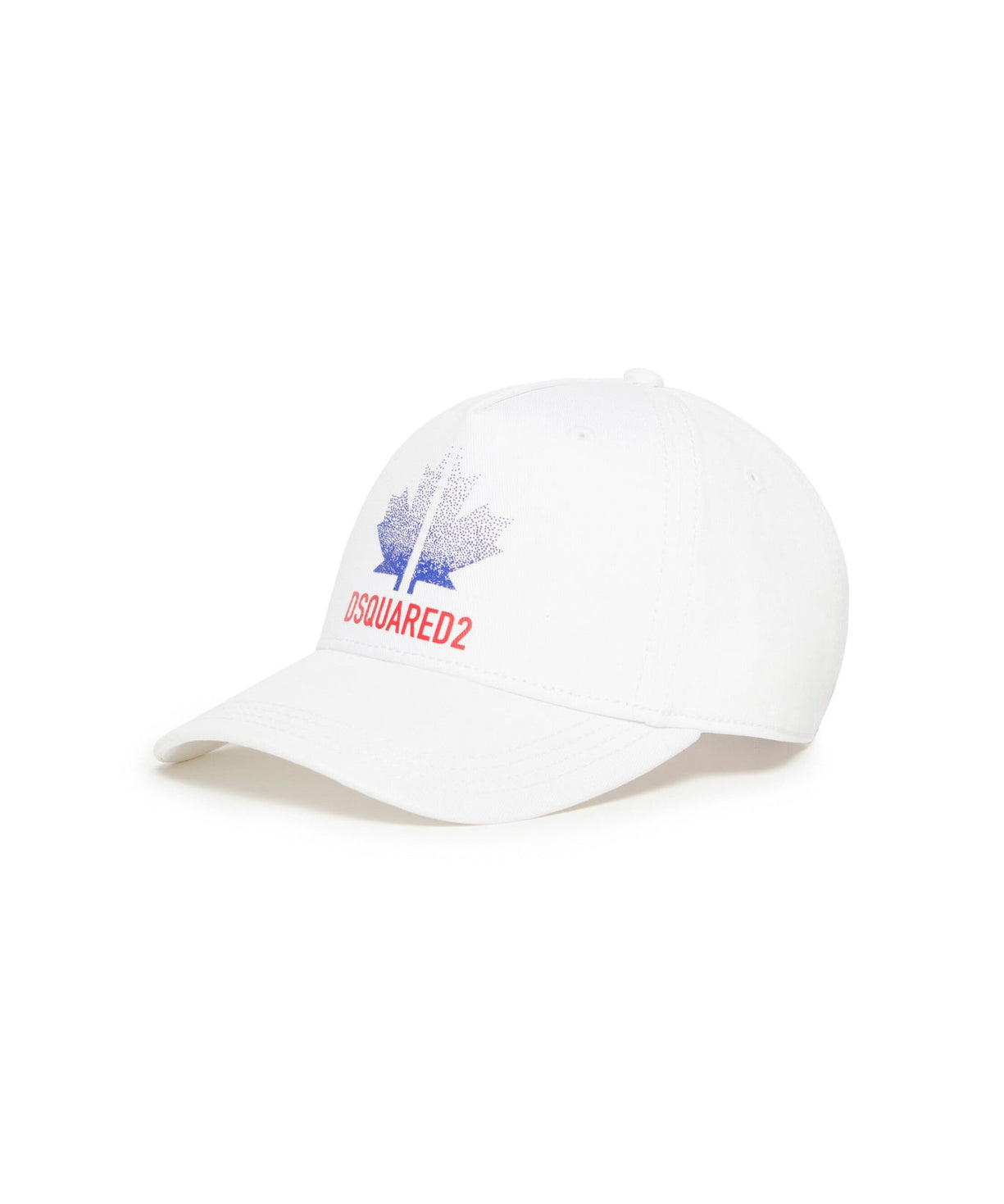 Dsquared2 Kids Cappello Bianco con Decoro Leaf per Bambine
