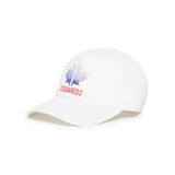 Dsquared2 Kids Cappello Bianco con Decoro Leaf per Bambine