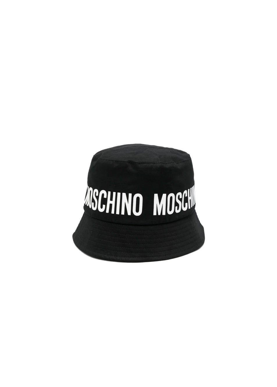 Moschino Kids Cappello Bucket Nero con Logo