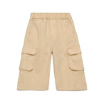 Diesel Kids Pantaloni Beige Cargo con Logo per Neonati