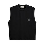 Yes London Canotta Nera con Logo per Bambini