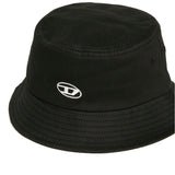 Diesel Kids Cappello Bucket Nero con Logo per Bambini