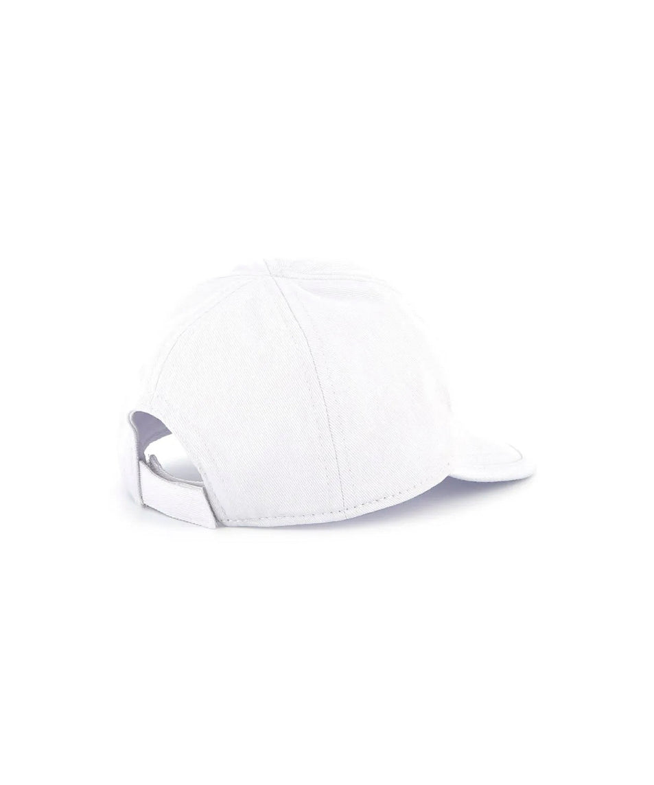 Boss Kids Cappello Bianco con Logo per Bambini