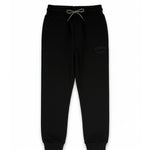 Iceberg Kids Pantalone di Tuta Nero Unisex con Lacci per Bambini