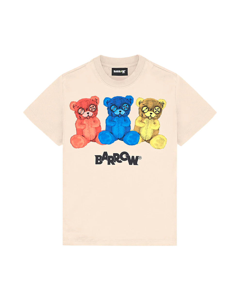 Barrow Kids T-Shirt con Stampa Teddy Multicolor per Bambini