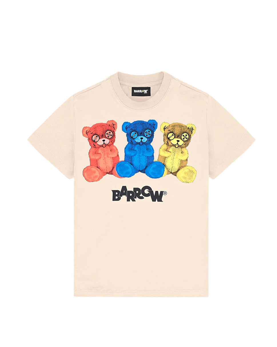 Barrow Kids T-Shirt con Stampa Teddy Multicolor per Bambini