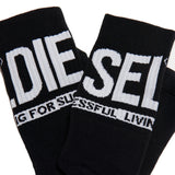 Diesel Kids Calzini Nero/Bianco Unisex per Bambini