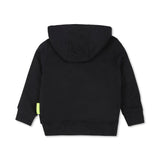 Barrow Kids Felpa Nera con Cappuccio con Stampa per Neonati (retro)