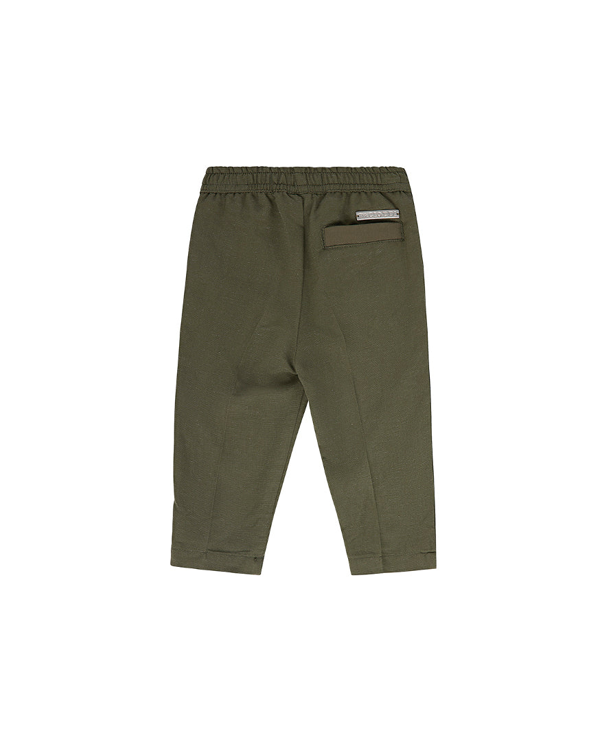 Cesare Paciotti Pantaloni Verde Militare per Neonati
