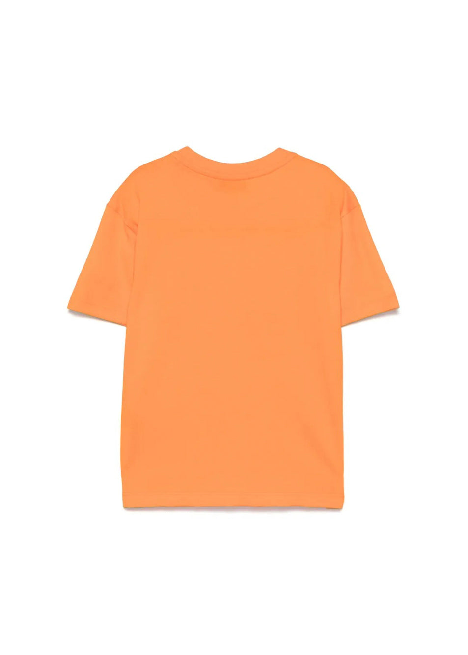 MSGM Kids T-shirt Arancione con Banda Logo per Bambini