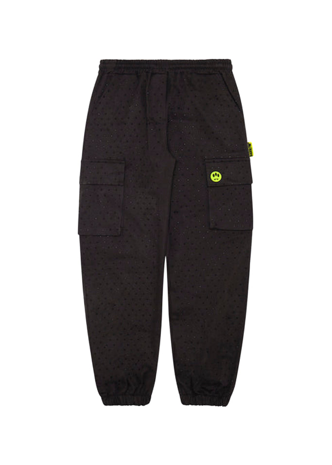 Barrow Kids Pantaloni Neri con Strass per Bambine