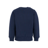 Moschino Kids Felpa Girocollo Navy con Logo per Bambini