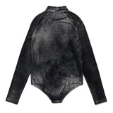 Diesel Kids Body Manica Lunga Stampa Mylar per Bambine (retro)