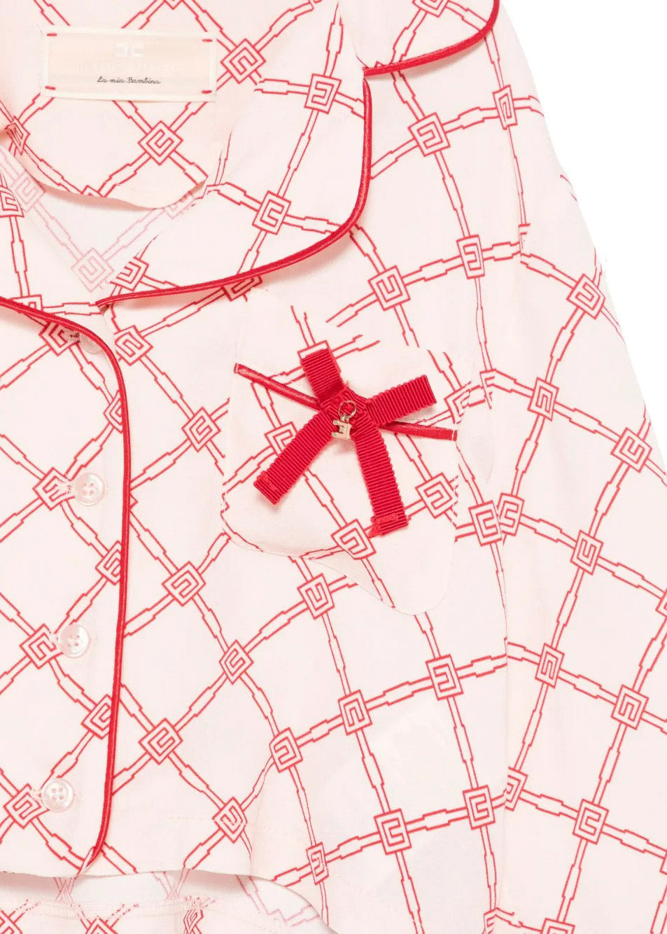 Elisabetta Franchi La Mia Bambina Camicia Rosa/Rosso per Bambine