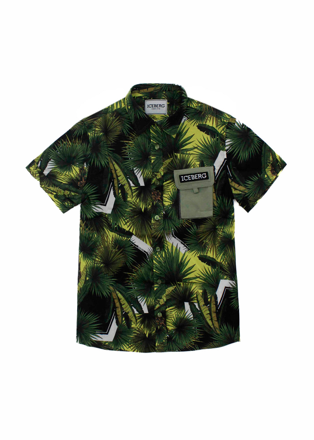 Iceberg Kids Camicia Verde Militare per Bambini