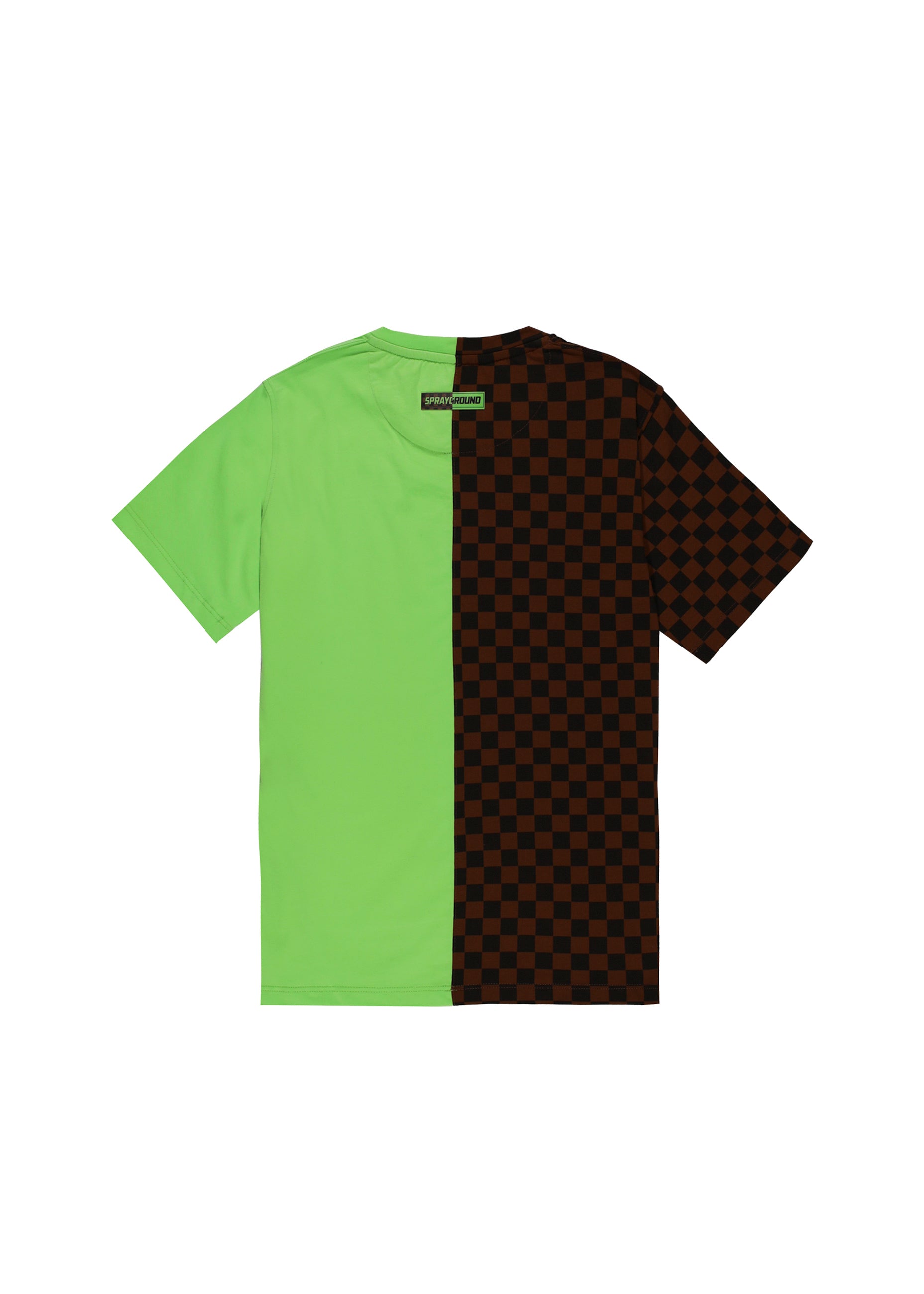 Sprayground Kids T-shirt Marrone/Verde Angry Bear Face per Bambini