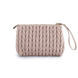 Love Bag Beige Woven Clutch