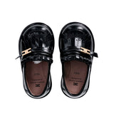 Elisabetta Franchi La Mia Bambina Mocassini Neri con Frange per Bambine