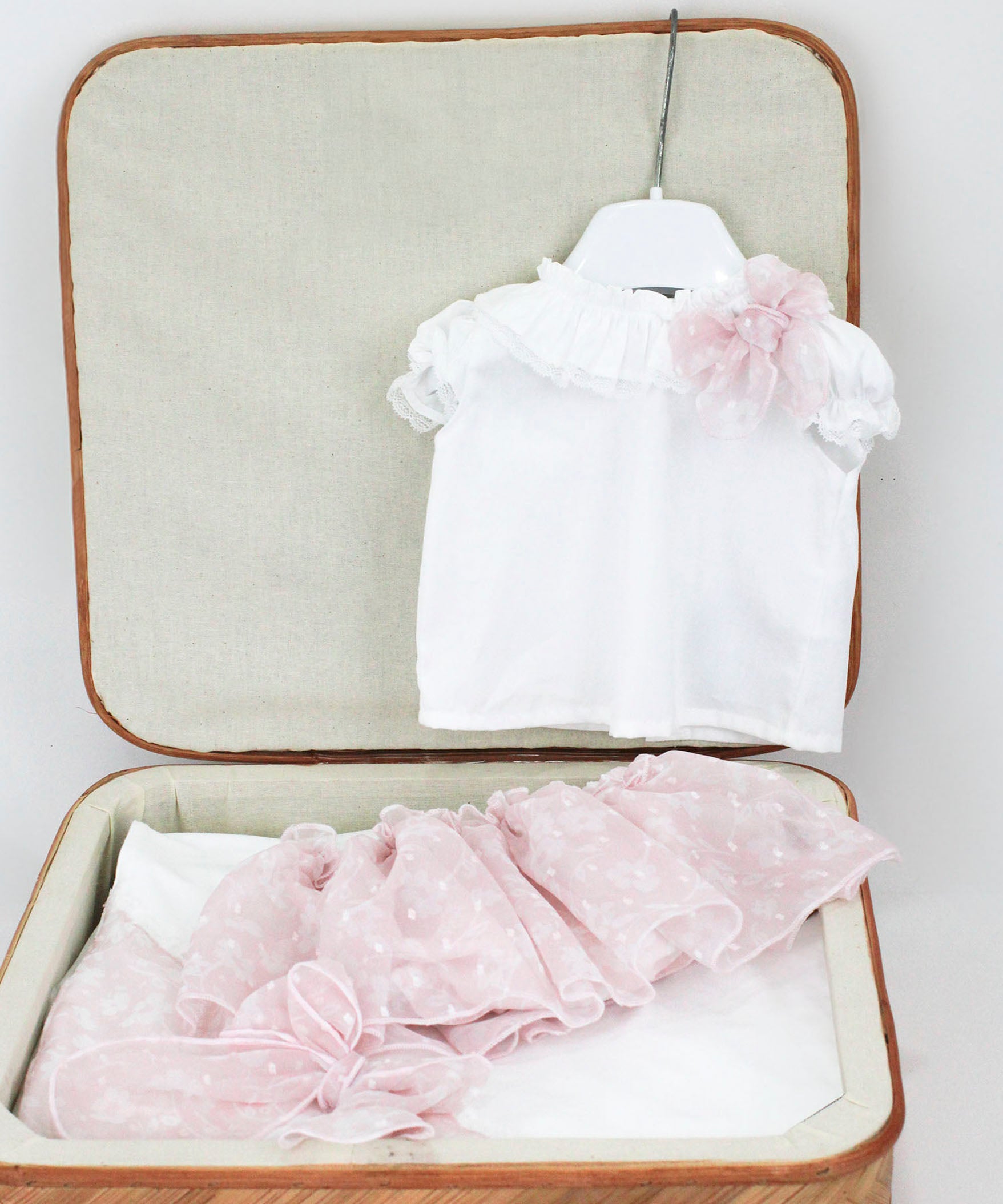 Deolinda Completo Rosa per Neonate