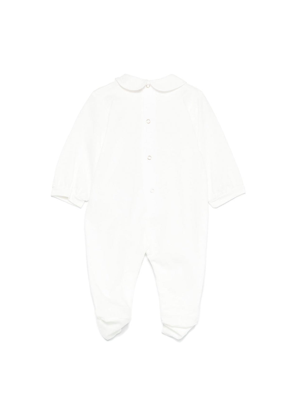 Elisabetta Franchi La Mia Bambina Tutina Panna con Applicazioni Fiori per Neonate