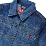 Diesel Kids Giacca di Jeans con Strass per Bambine