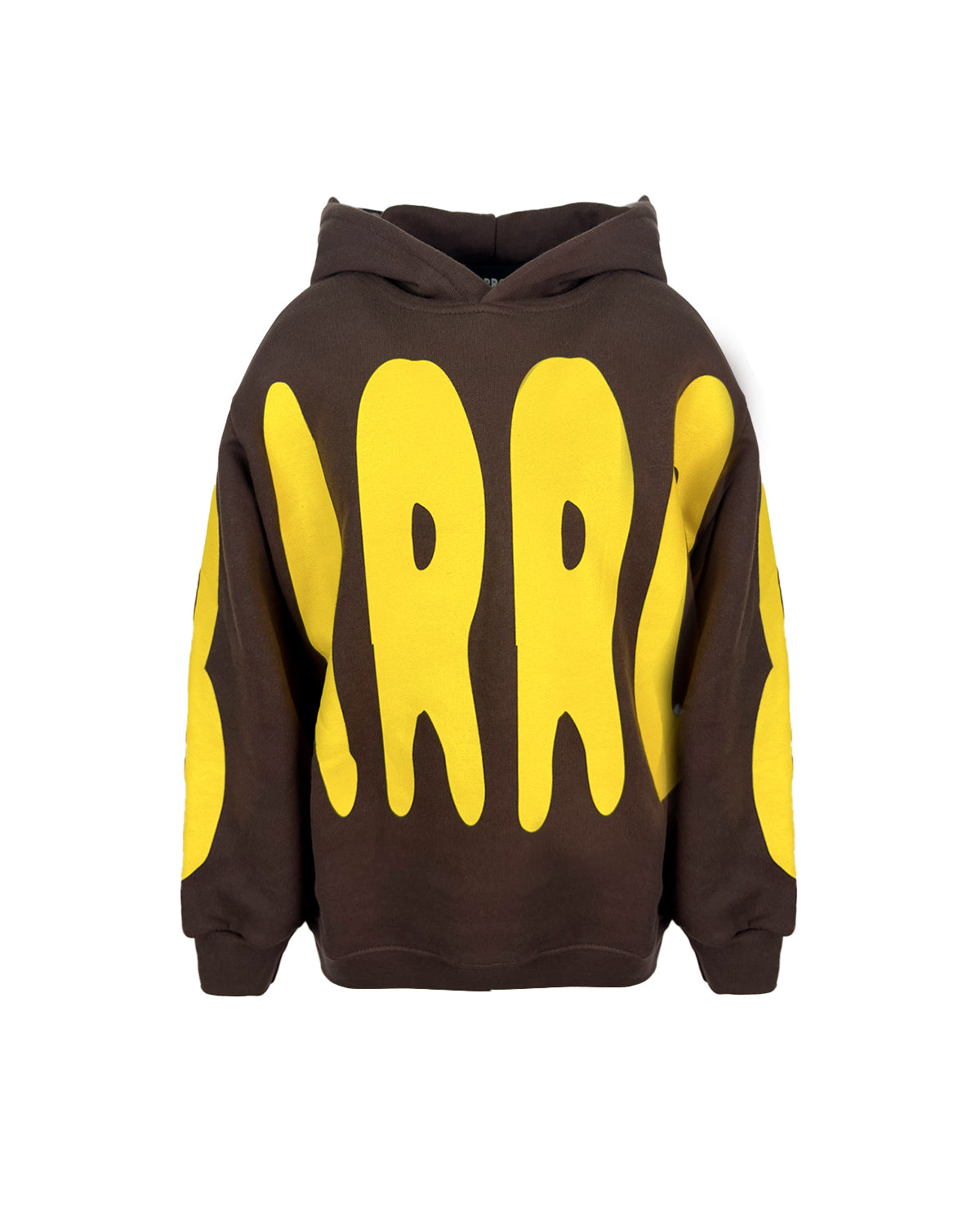 Barrow Kids Felpa con Cappuccio con Maxi Logo Gialla Unisex per Bambini