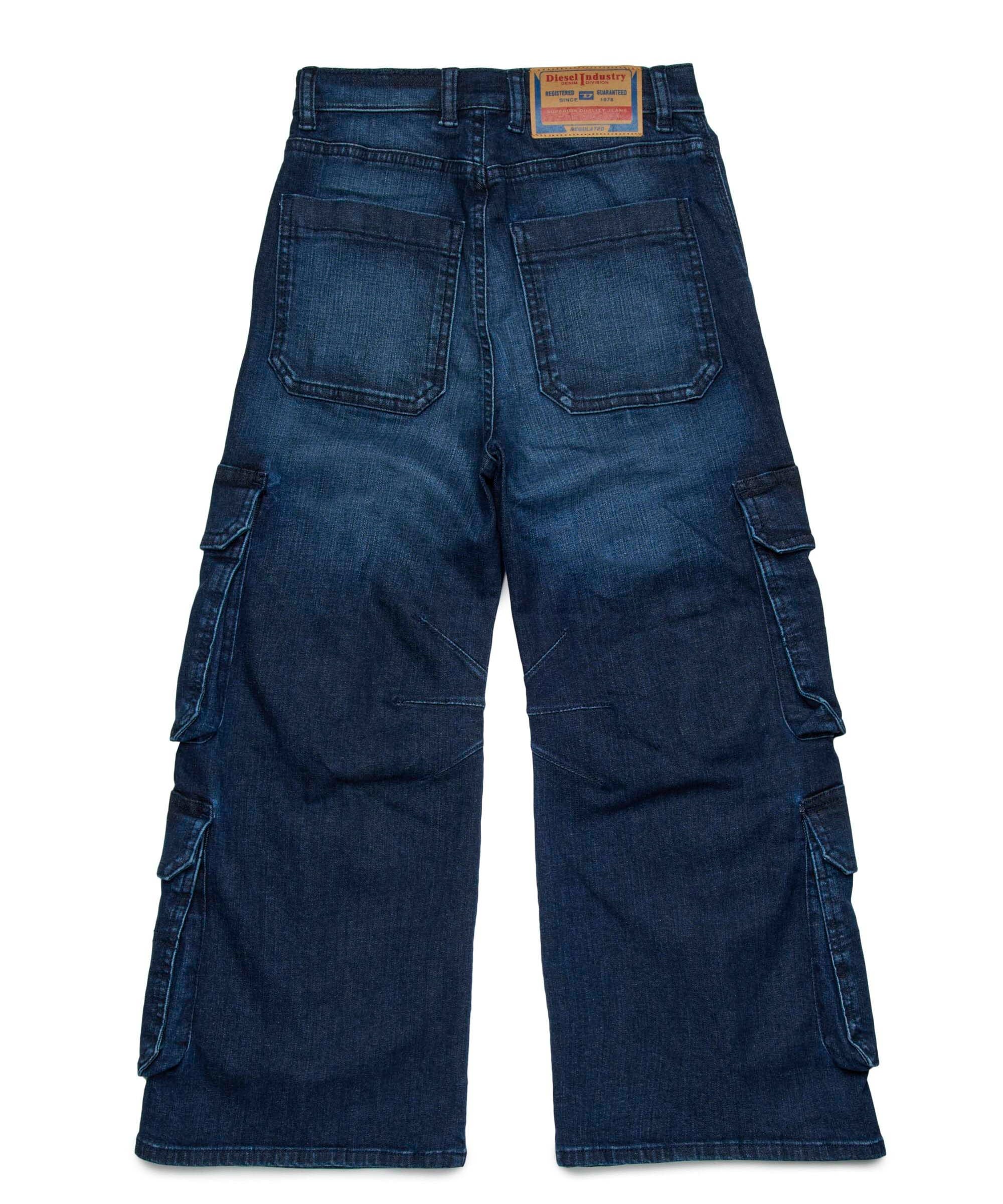Diesel Kids Jeans Denim Cargo D-Argjx per Bambini