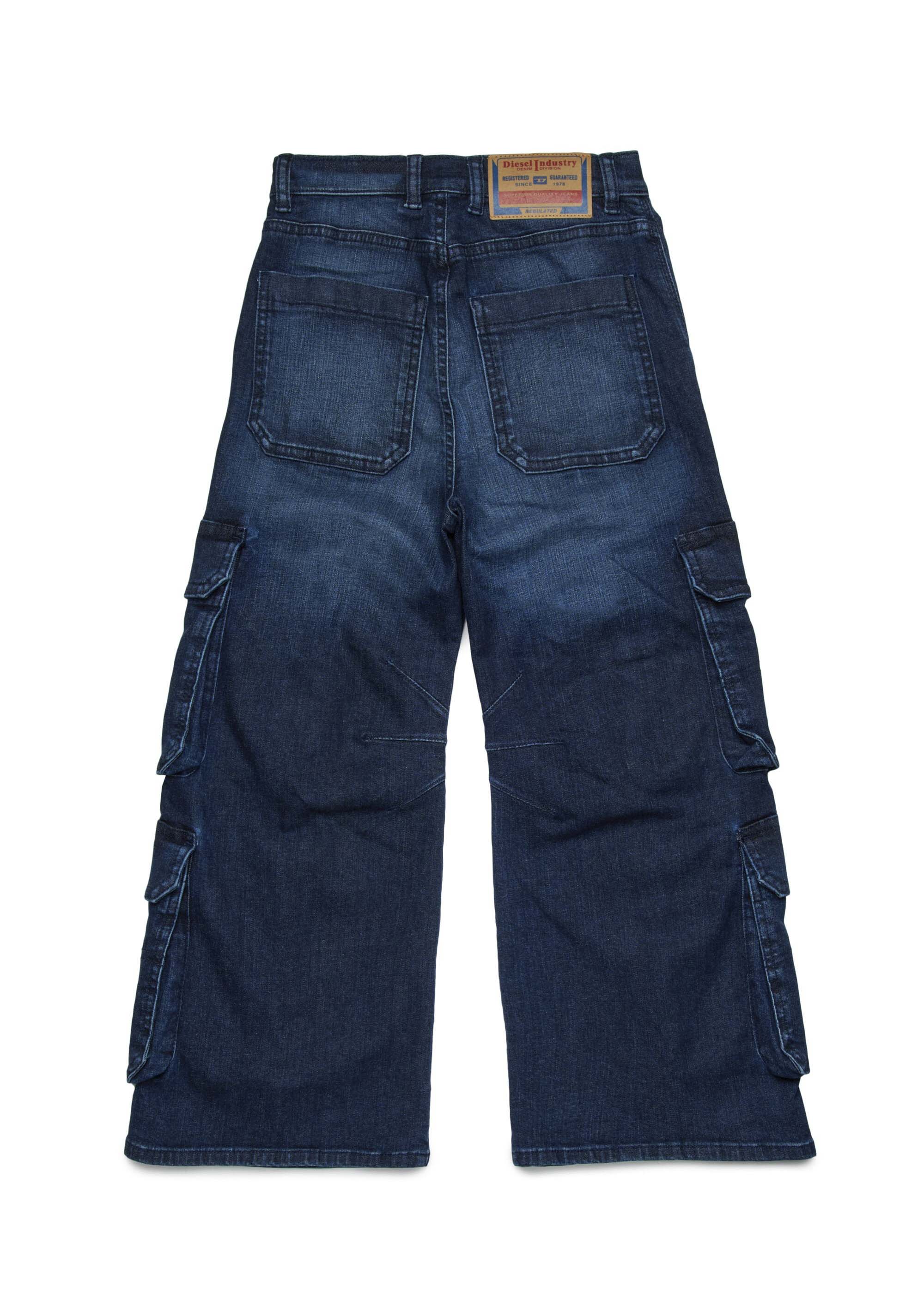 Diesel Kids Jeans Denim Cargo D-Argjx per Bambini