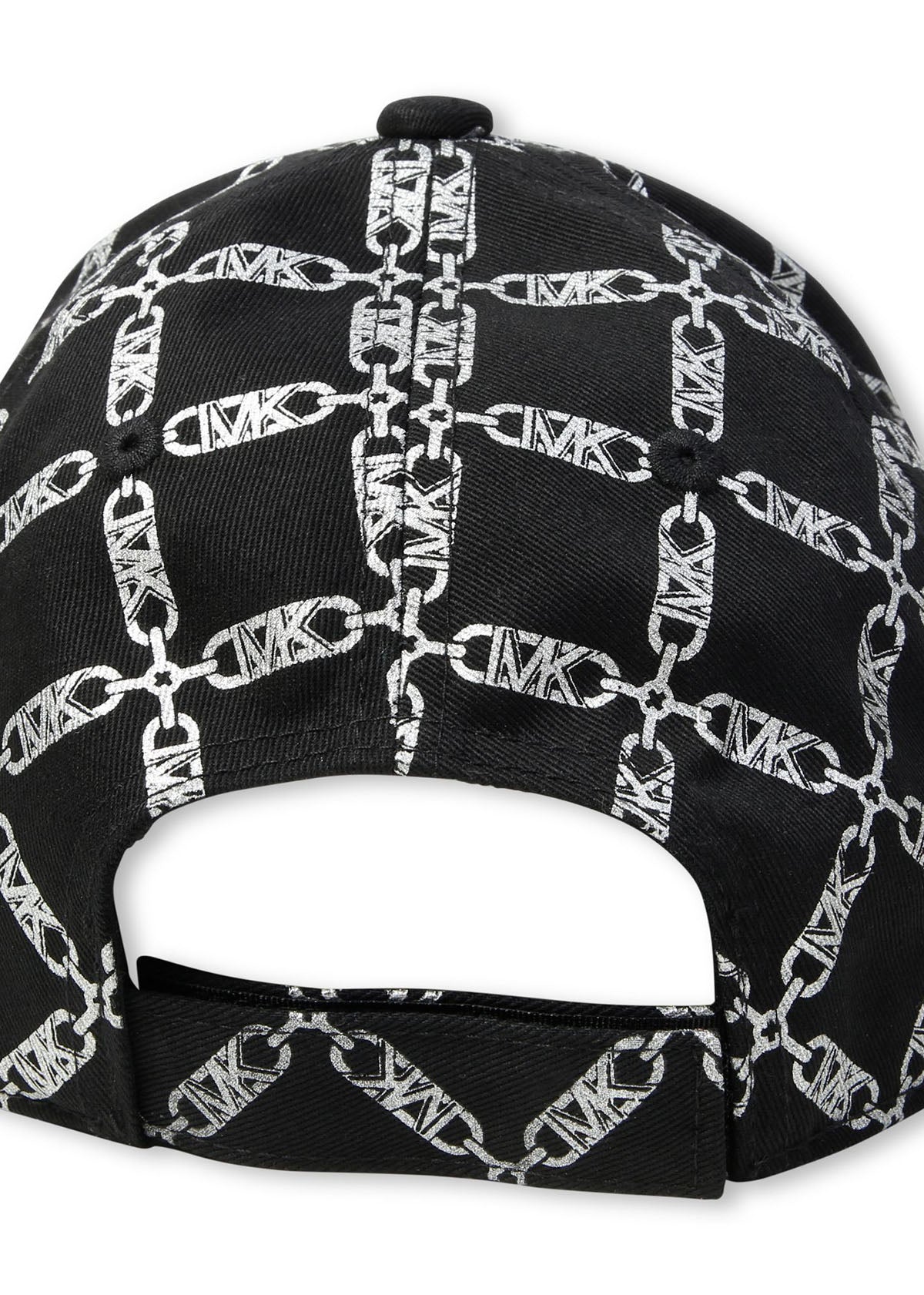 Michael Kors Kids Cappello Nero con Stampa per Bambine (retro)