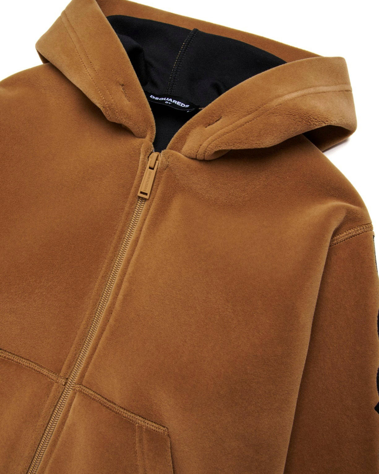 Dsquared2 Kids Felpa con Cappuccio Marrone per Bambini