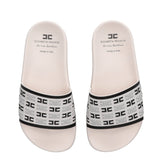 Elisabetta Franchi My Little Girl Butter/Black Slipper for Girls