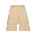 Diesel Kids Pantaloni Beige Cargo con Logo per Neonati