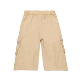Diesel Kids Pantaloni Beige Cargo con Logo per Neonati
