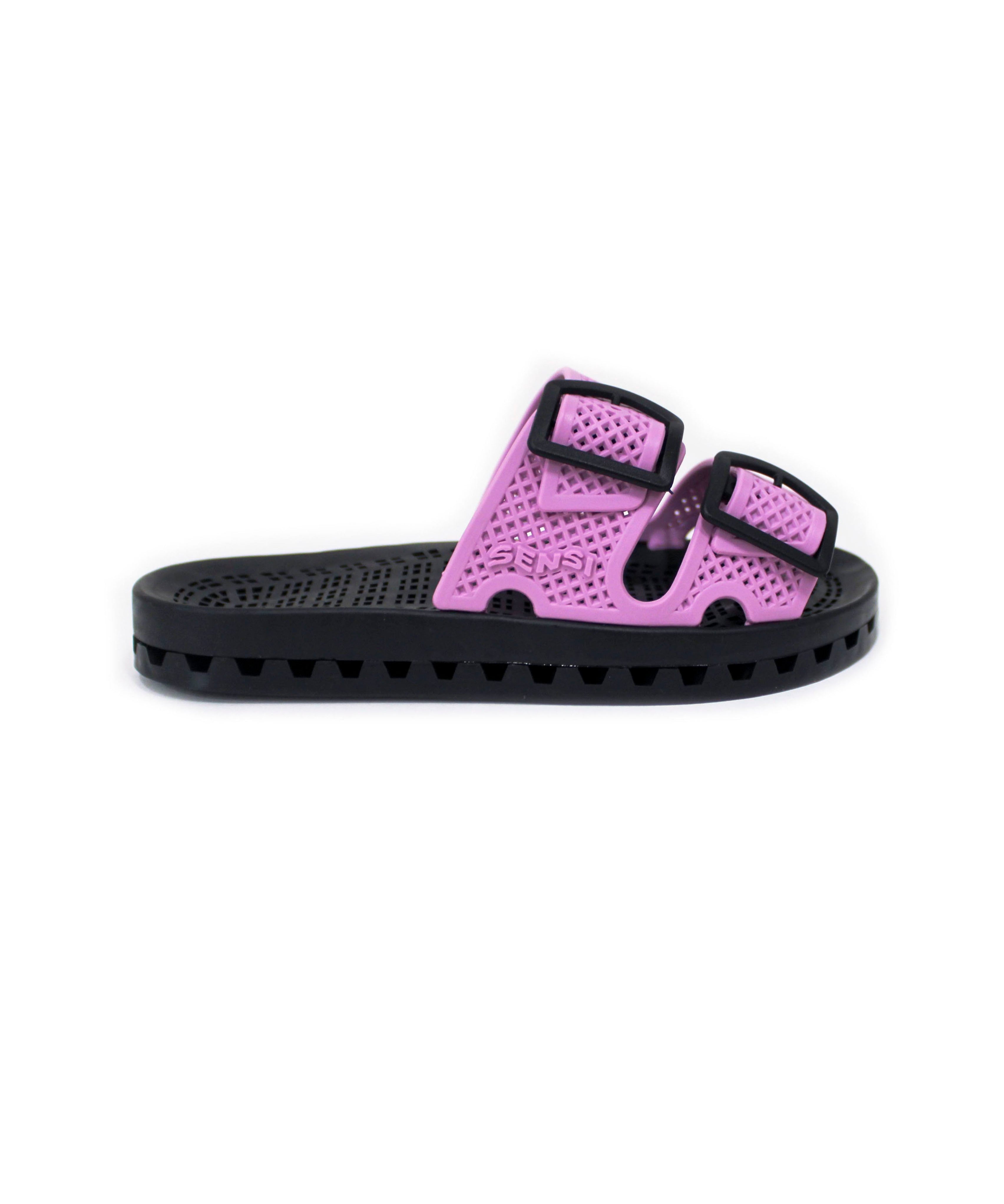 Sensi Kids Urban Sandalo Lilla Doppia Fascia per Bambine (lato)