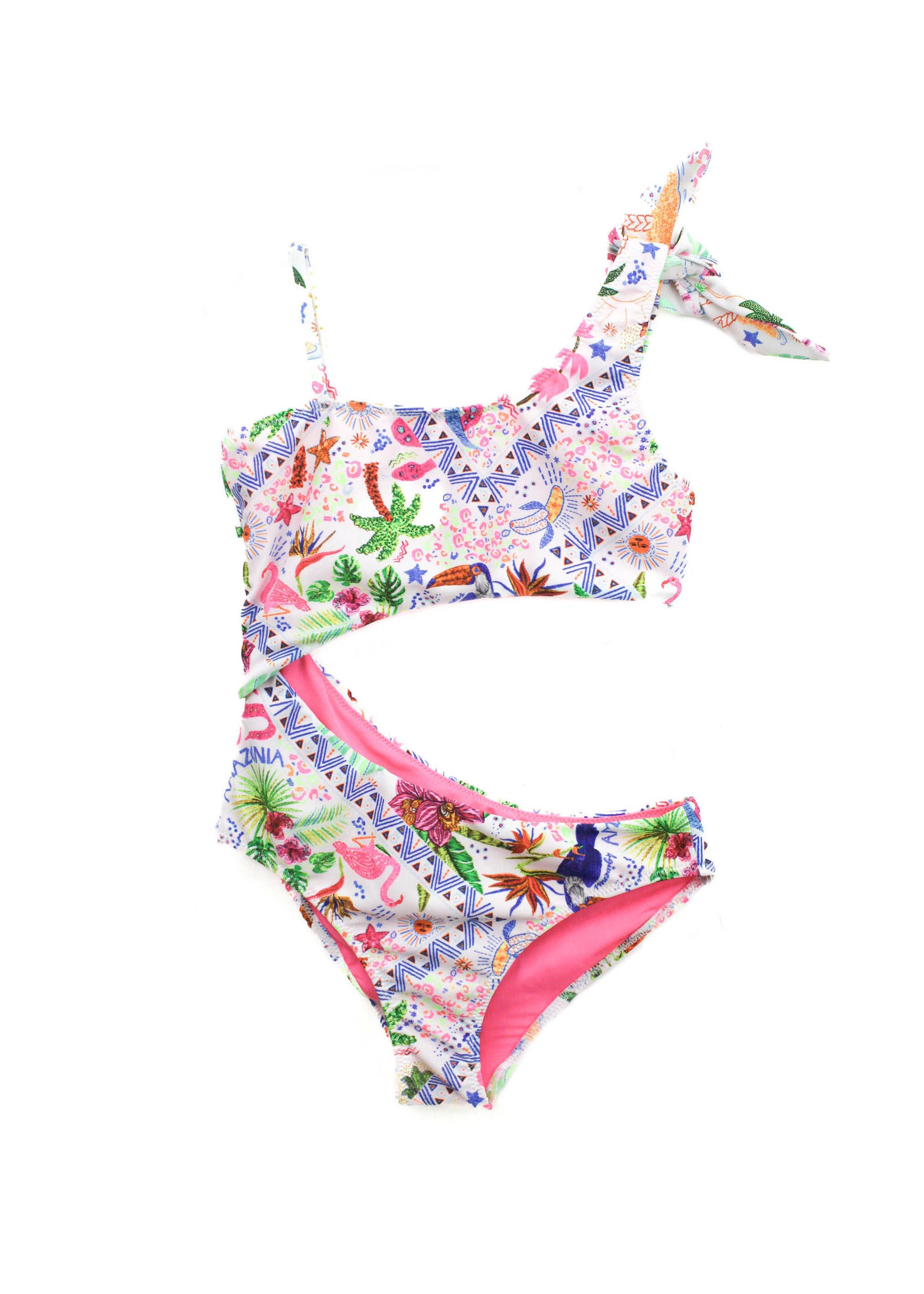 4GIVENESS Costume Monokini Fantasia Multicolor per Bambine