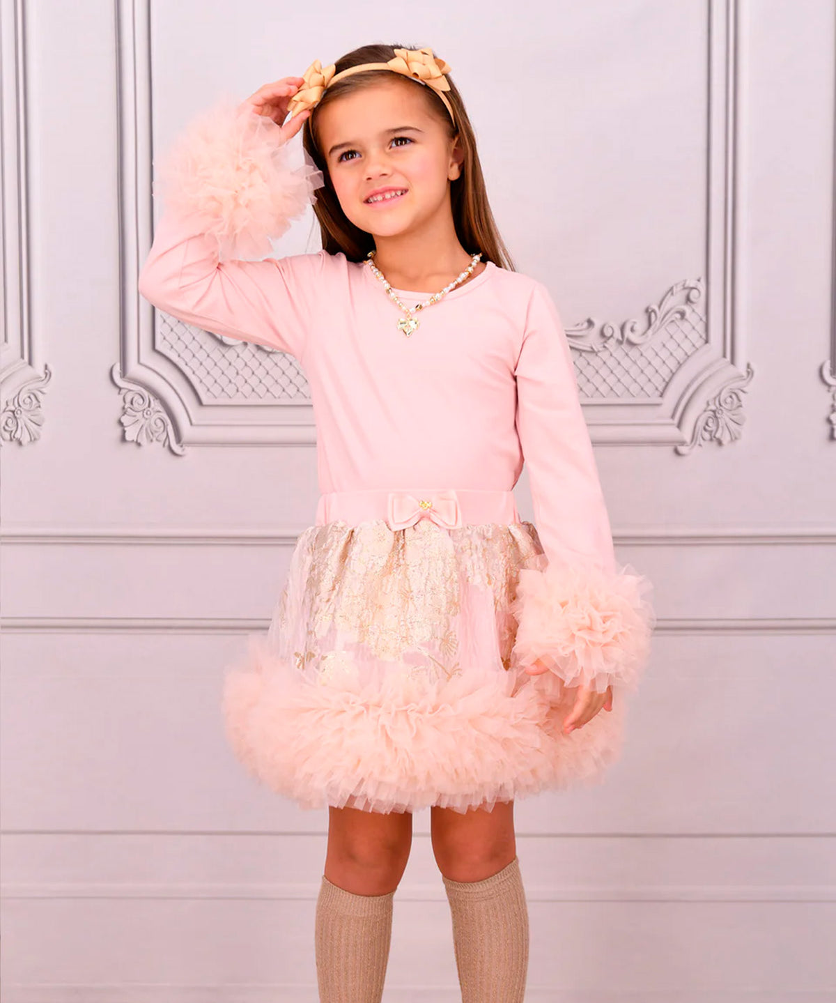Angel's Face Kids Maglia Maniche Lunghe Rosa per Bambine