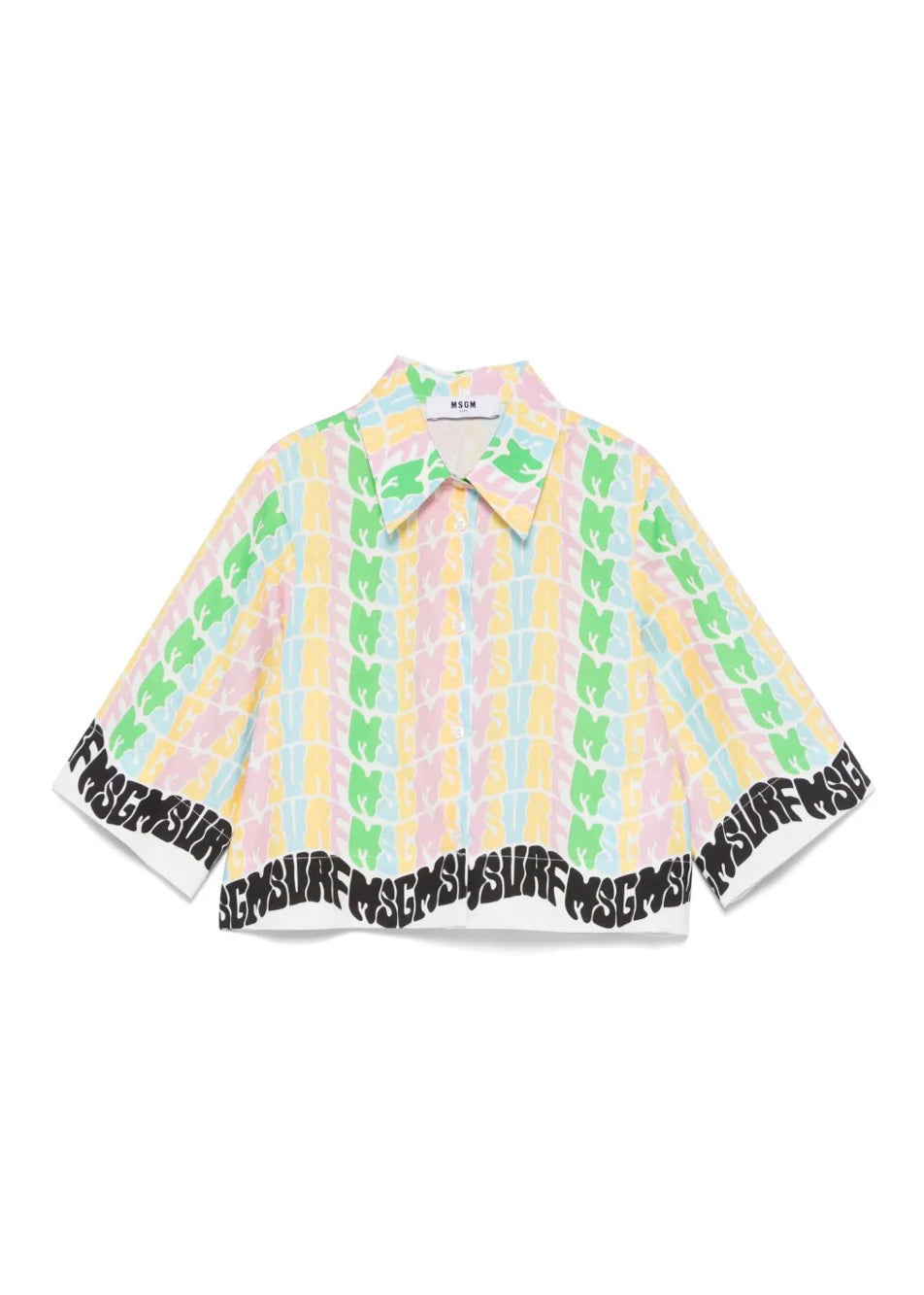 MSGM Kids Camicia Multicolor per Bambine