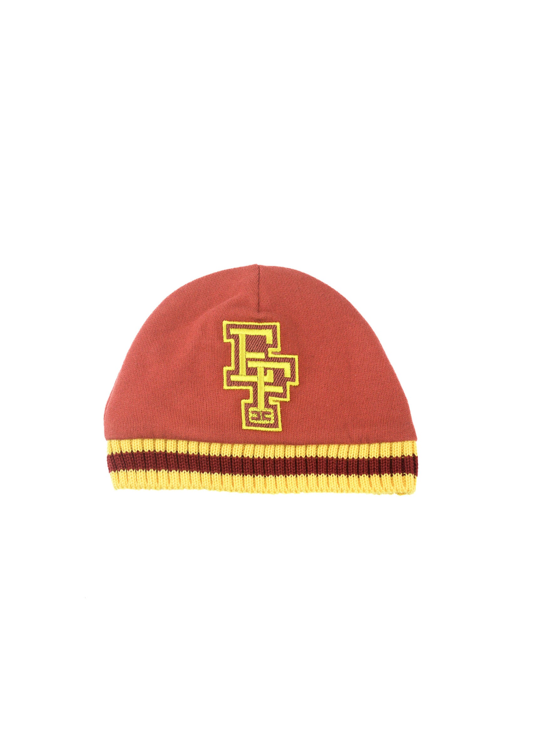 Elisabetta Franchi La Mia Bambina Cappellino Ombretto/Mimosa con Logo Jacquard per Neonate