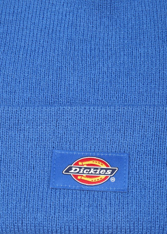 Dickies Kids Cappello Beanie Azzurro con Logo per Bambini (dettaglio)