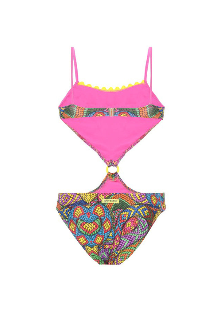 4Giveness Costume Monokini Snake Skin per Bambine
