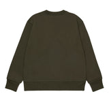 Dsquared2 Kids Felpa Girocollo Verde per Bambini