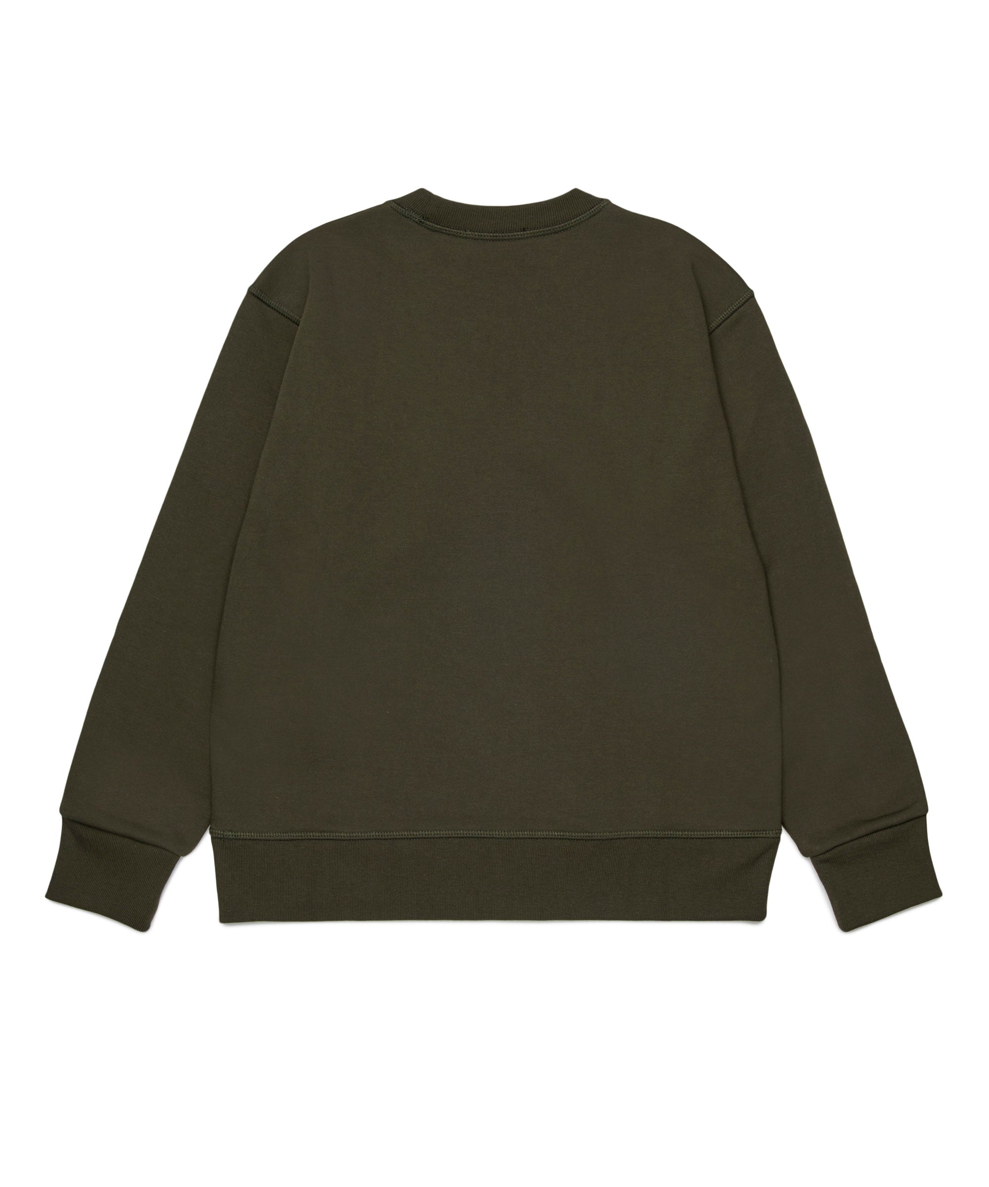 Dsquared2 Kids Felpa Girocollo Verde per Bambini