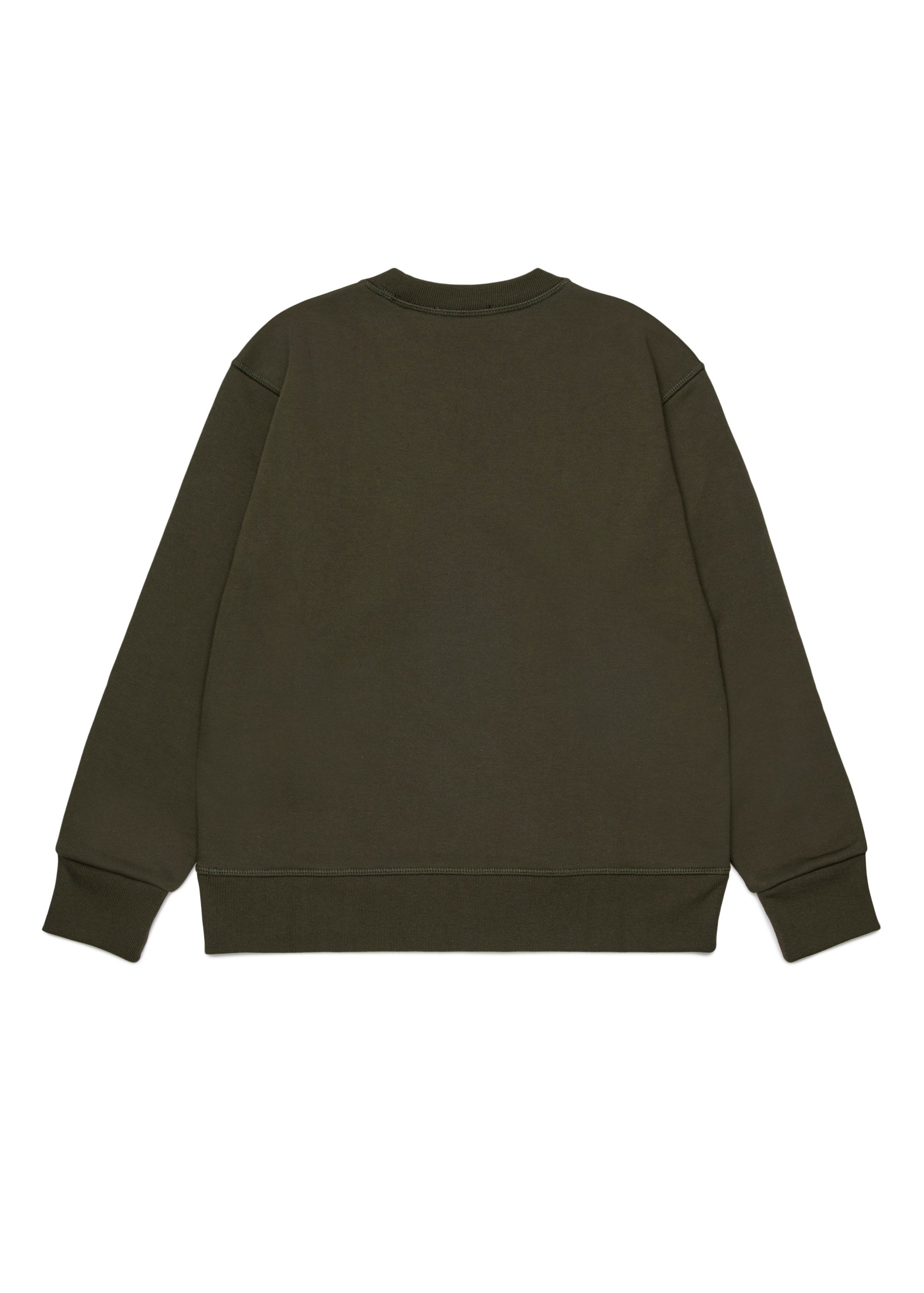 Dsquared2 Kids Felpa Girocollo Verde per Bambini