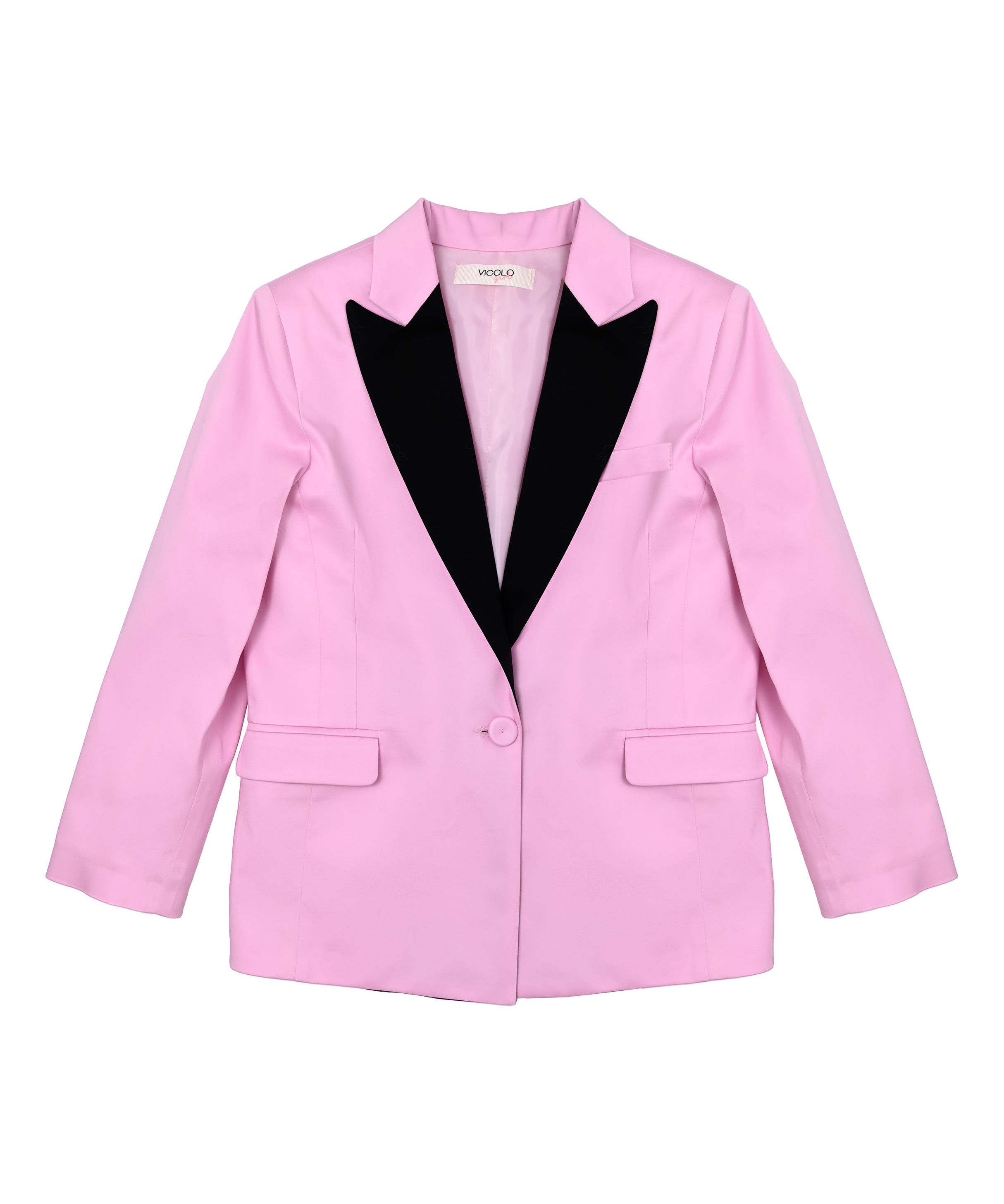 Vicolo Kids Giacca Blazer Rosa/Nero per Bambine